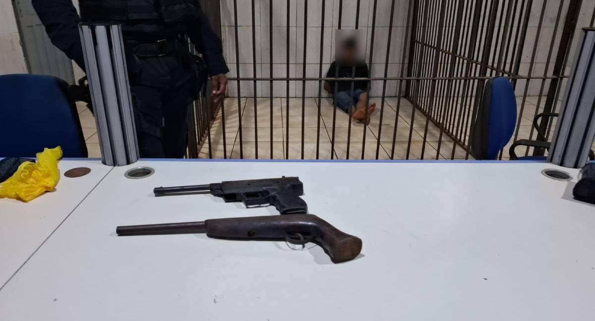 Adolescente de 15 anos é apreendido após roubo de celular com arma adaptada em Porto Velho
