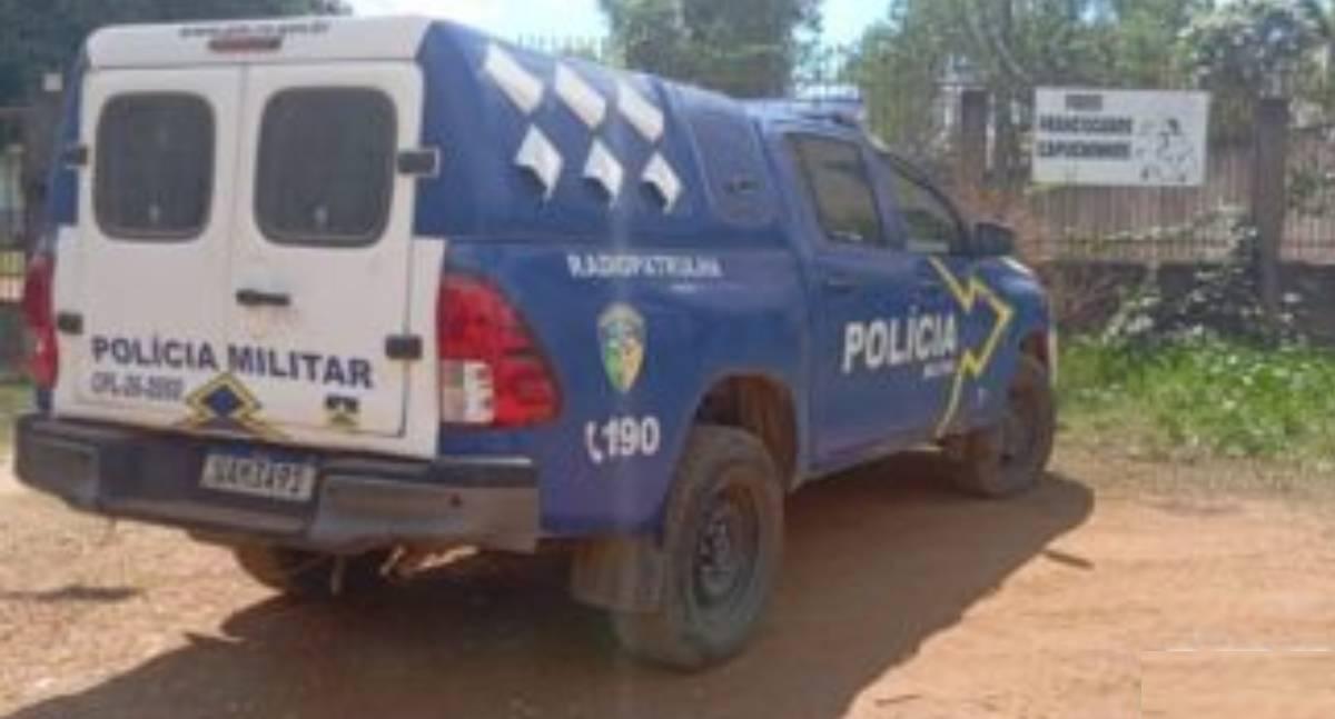 Carro fica totalmente destruído em acidente na zona rural de São Miguel do Guaporé