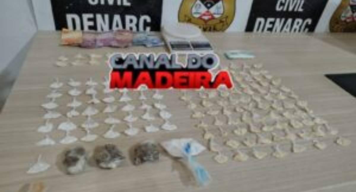 Denarc fecha ponto de tráfico e prende três suspeitos durante Operação Desarme em Porto Velho