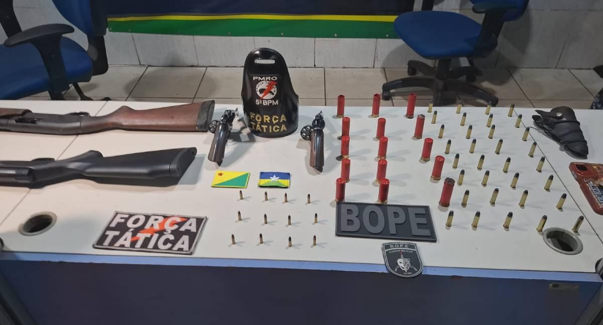 Garimpeiro de 22 anos é preso com arsenal de armas de fogo em Porto Velho