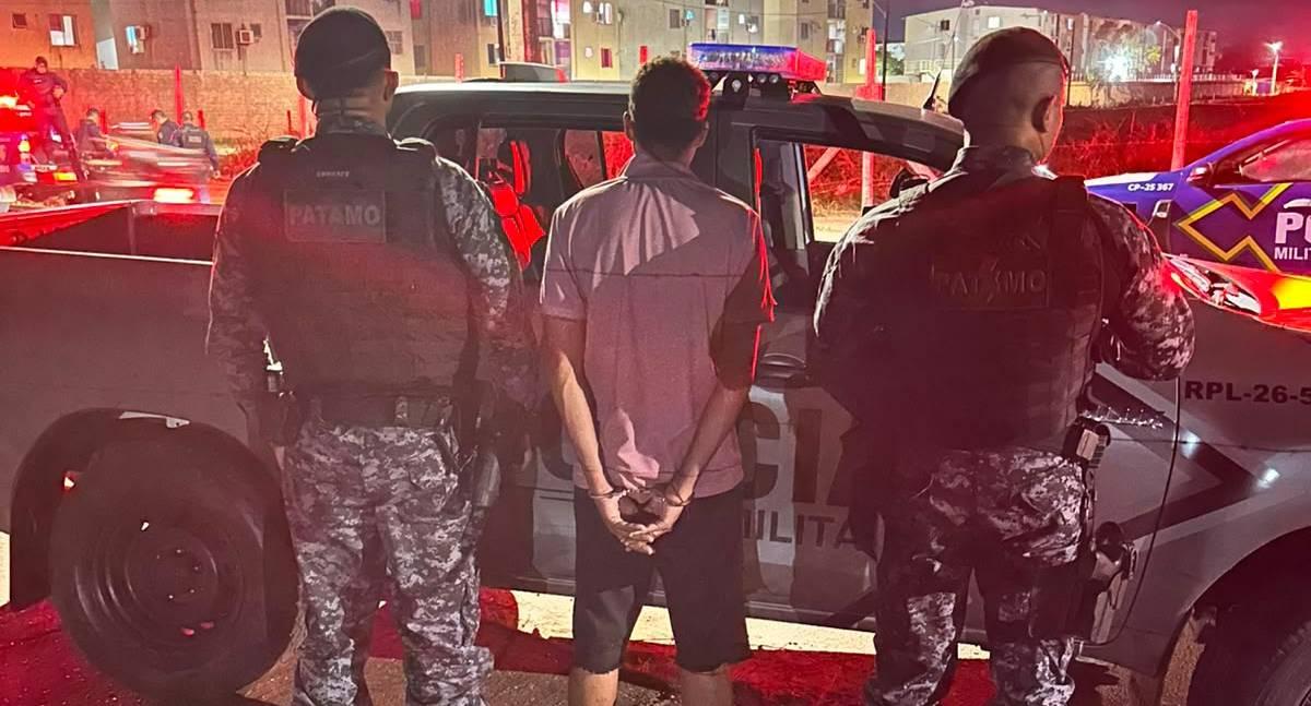 Homem com mandado de prisão em aberto é preso pela Polícia Militar no Residencial Orgulho do Madeira
