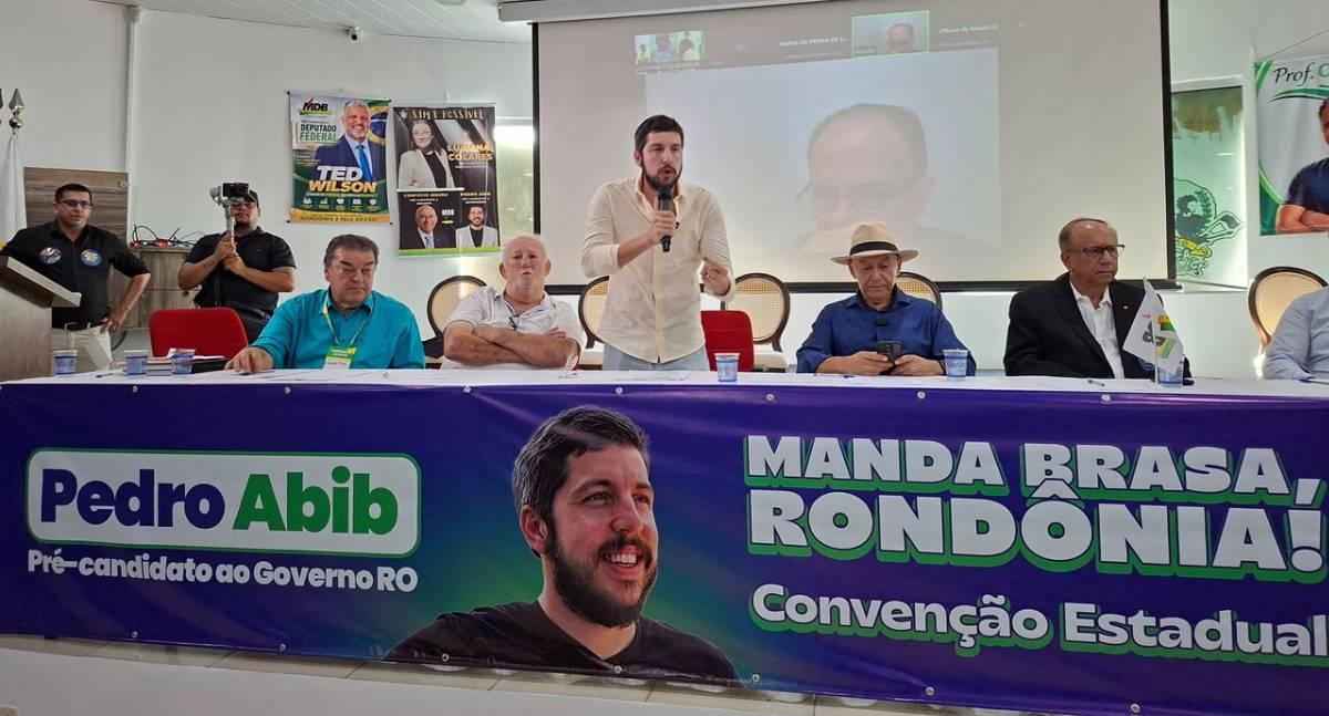 MDB realiza convenção estadual em Porto Velho para oficializar candidaturas e alianças para as eleições