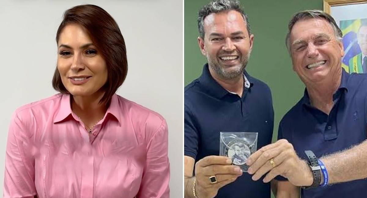 Michelle Bolsonaro anuncia apoio a Bruno Scheid em lançamento ao Senado em Rondônia