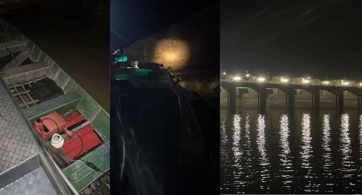 Operação conjunta apreende embarcação, rede de pesca e explosivos artesanais no Rio Madeira em Porto Velho