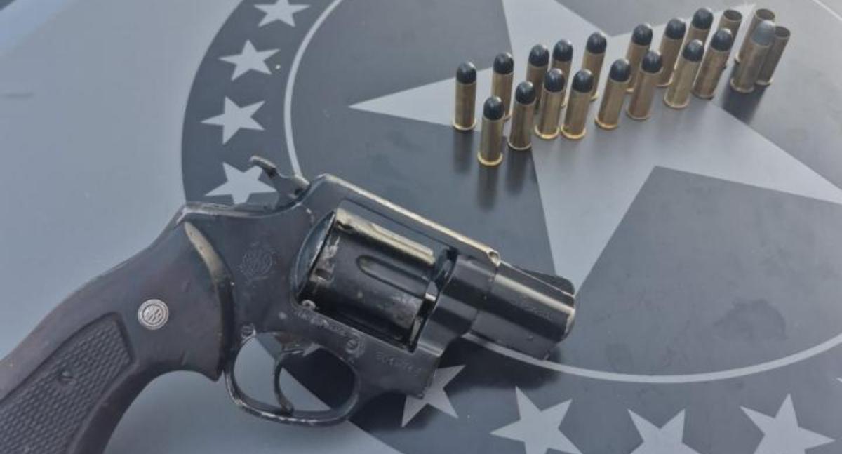 PM prende homem com revólver e 20 munições na BR-174