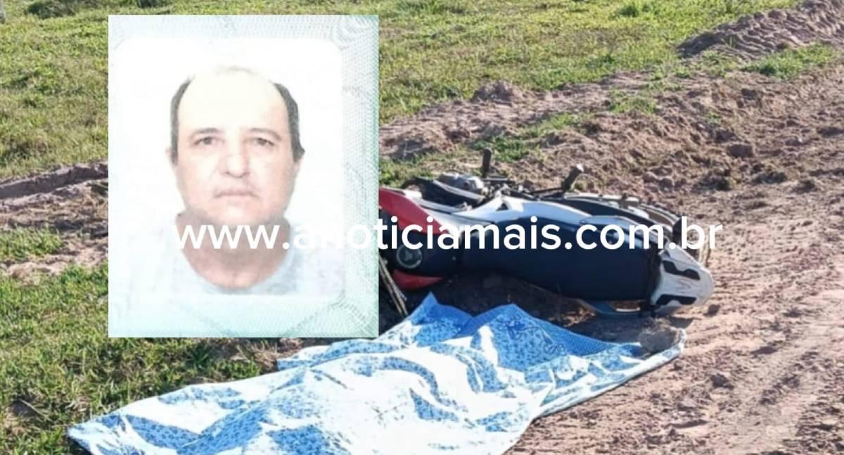 Trabalhador morre após sofrer mal súbito enquanto pilotava motocicleta em zona rural de RO