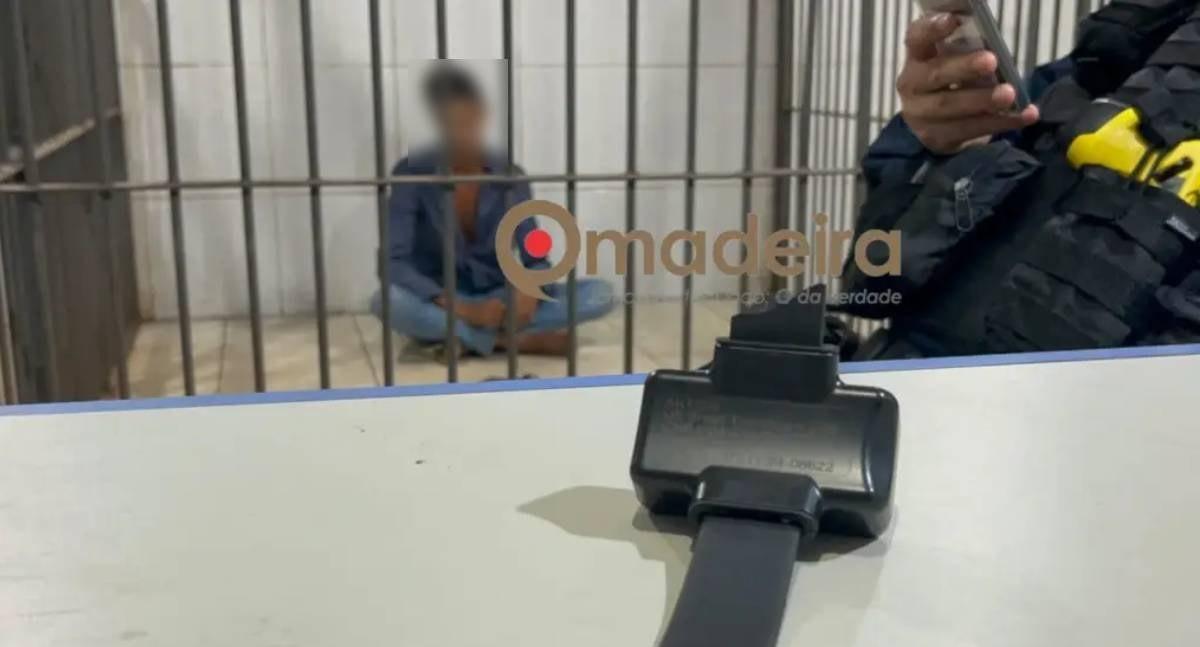 Homem corta tornozeleira e volta a perseguir companheira após ser solto em Porto Velho
