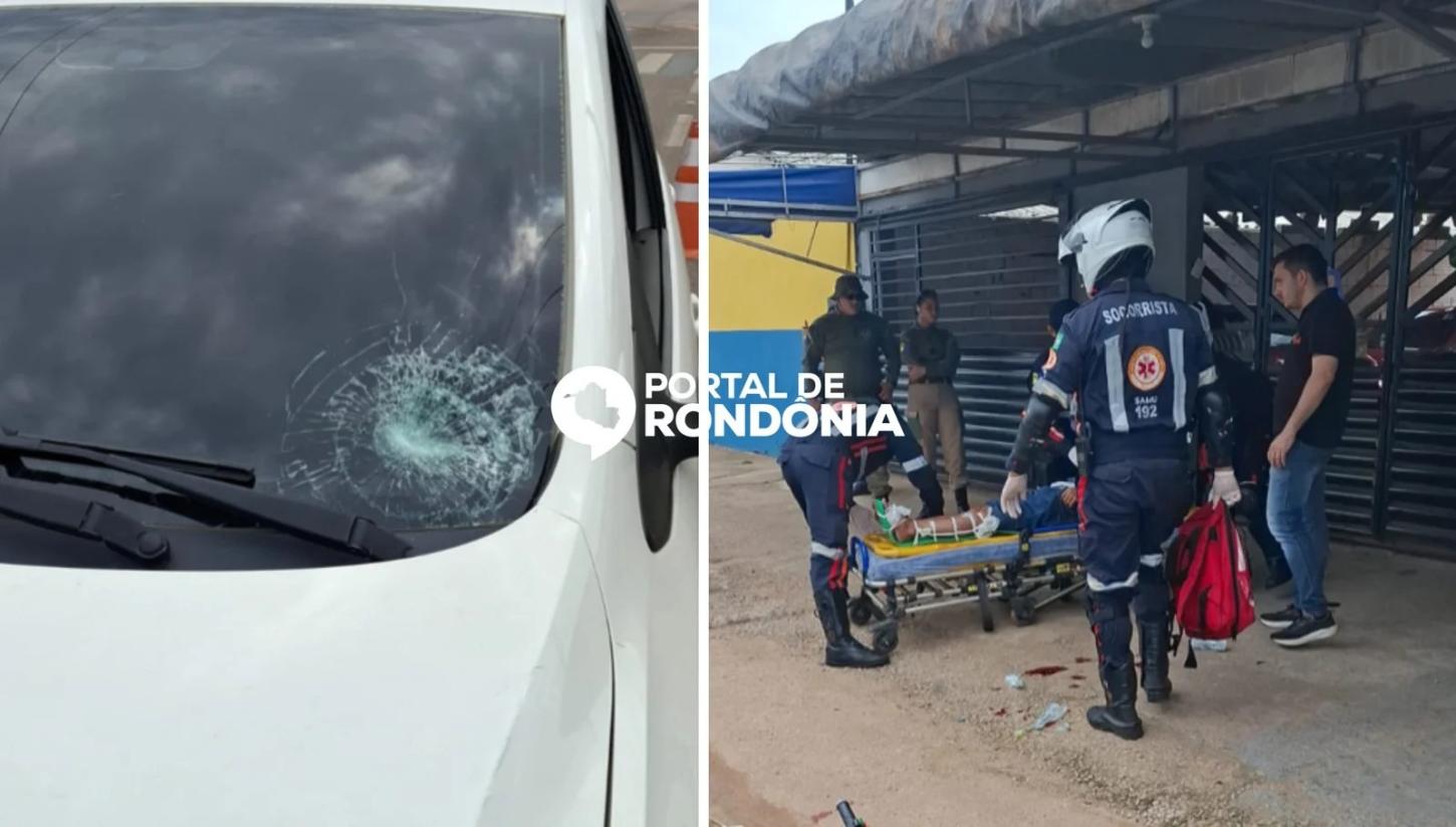 Homem fica ferido após acidente entre bicicleta elétrica e carro