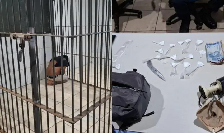 Apenado monitorado é preso com porções de cocaína em suposta mercearia de fachada no Orgulho do Madeira