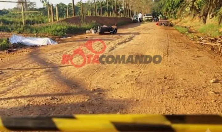 Colisão entre motocicleta e ciclomotor deixa um morto e um ferido na Linha 102 em RO