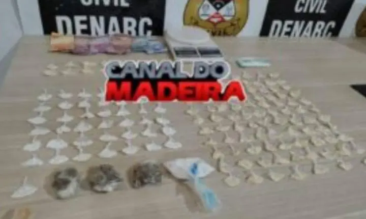 Denarc fecha ponto de tráfico e prende três suspeitos durante Operação Desarme em Porto Velho