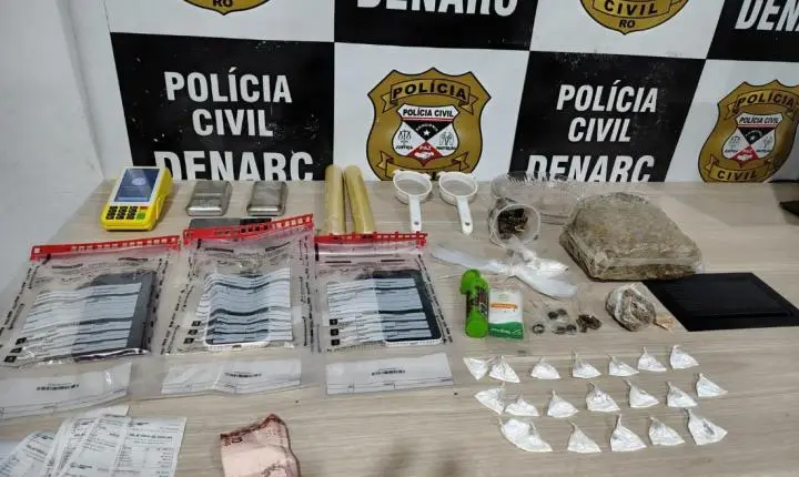 Denarc flagra irmãos com skunk, cocaína, oxi e haxixe na zona norte