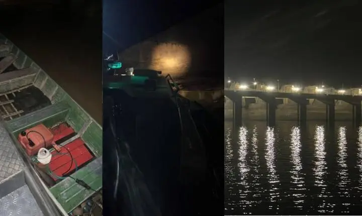 Operação conjunta apreende embarcação, rede de pesca e explosivos artesanais no Rio Madeira em Porto Velho