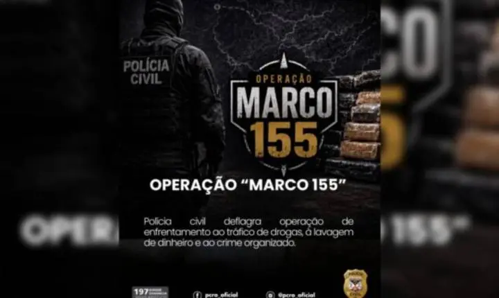 Polícia Civil deflagra Operação Marco 155 contra narcotráfico e lavagem de dinheiro em Rondônia