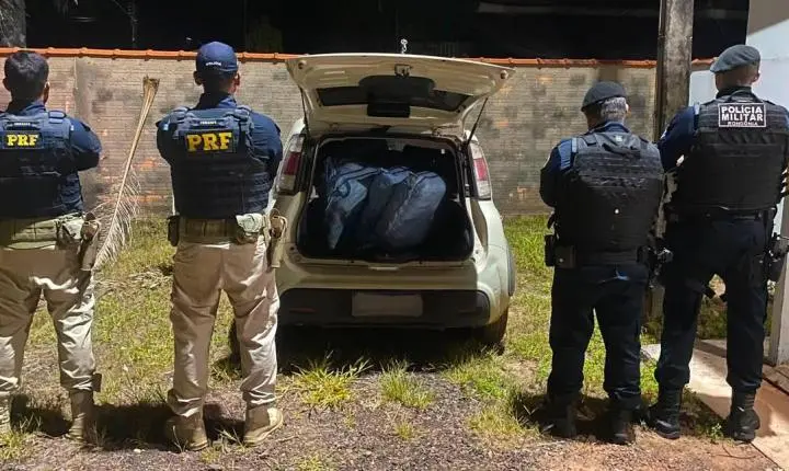 PRF e PM apreendem mais de 160 quilos de skunk em Seringueiras