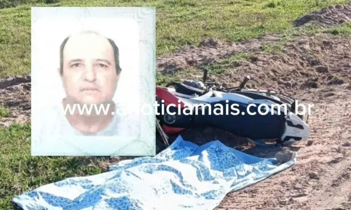 Trabalhador morre após sofrer mal súbito enquanto pilotava motocicleta em zona rural de RO