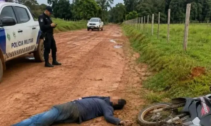 Trabalhador morre após sofrer possível mal súbito enquanto conduzia motocicleta na zona rural de RO